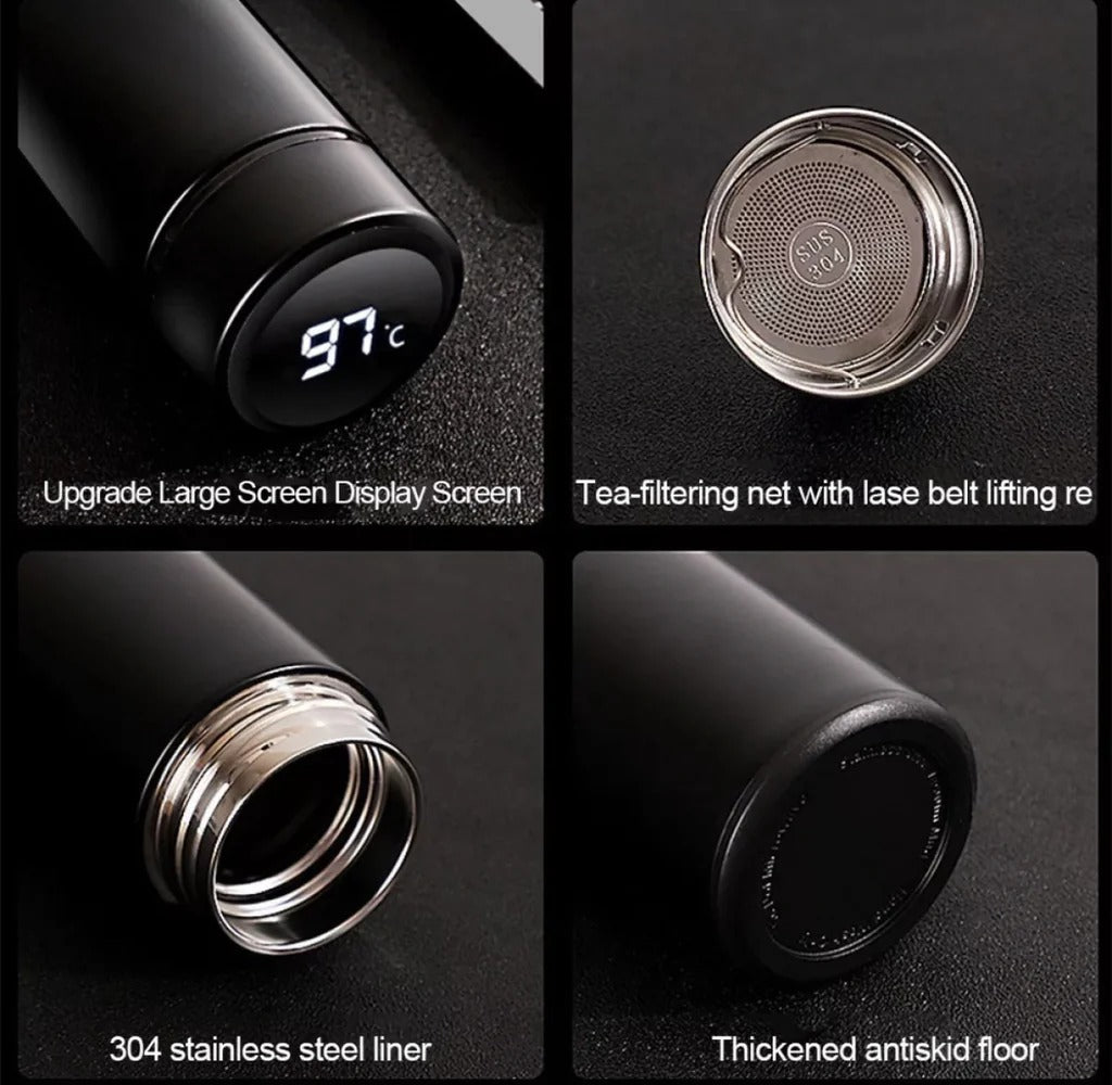 Smart LED Stainless Steel Hot and Cold Bottle - 500ml Thermos Flask