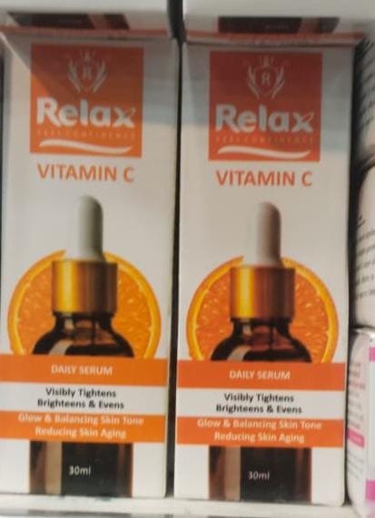 Relax Vitamin C Daily Face Serum – Brightening, Anti-Aging & Hydrating Formula For Healthy Radiant Skin (30ml)