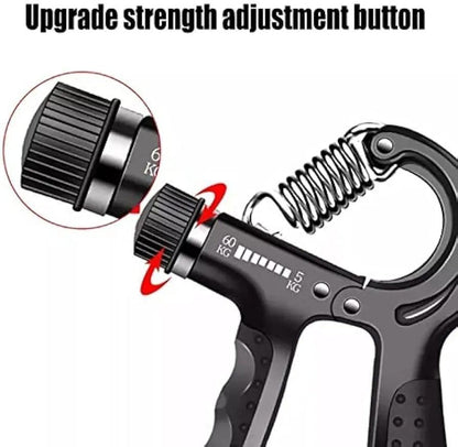Adjustable Hand Gripper (5-60kg) - Build Strong Grip, Fingers & Forearms