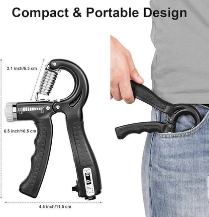 Adjustable Hand Gripper (5-60kg) - Build Strong Grip, Fingers & Forearms